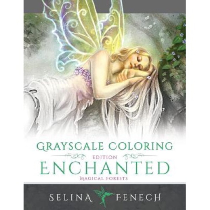 Enchanted Magical Forests - Grayscale Coloring Edition - Selina Fenech