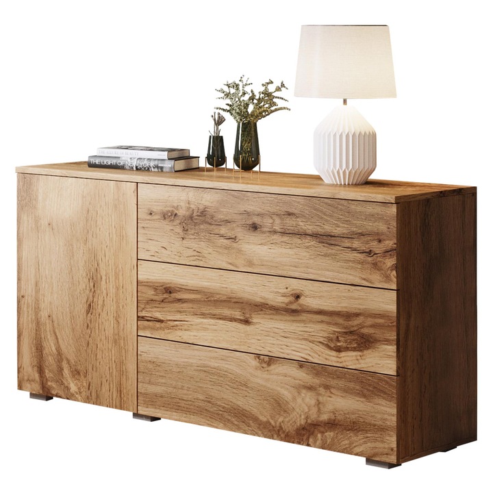 Comoda cu sertare Bamisio 110, MIRJAN24, wotan, 39x111x68 cm