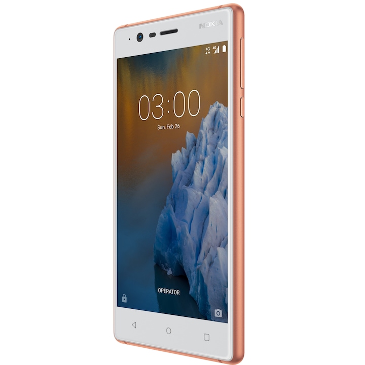 Смартфон Nokia 3, Dual SIM, 16GB, Copper White