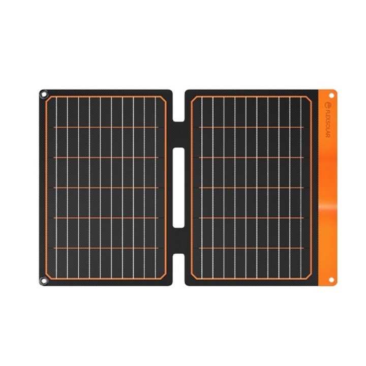 Panou solar portabil Flex Solar 20W, 2 porturi USB, rezistent la apă, dimensiuni 24.9x30.5x1.5cm