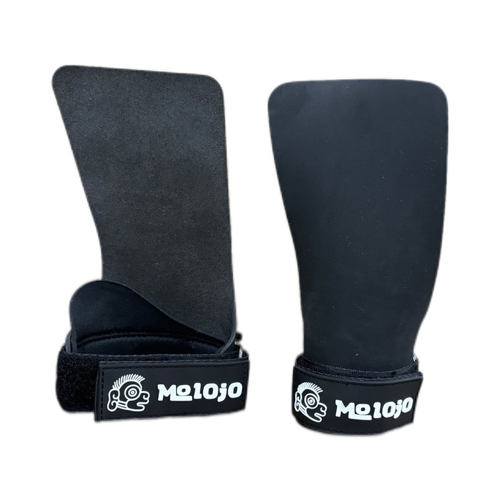Set 2 protectii Molojo pentru incheietura, cauciuc, negru, XL