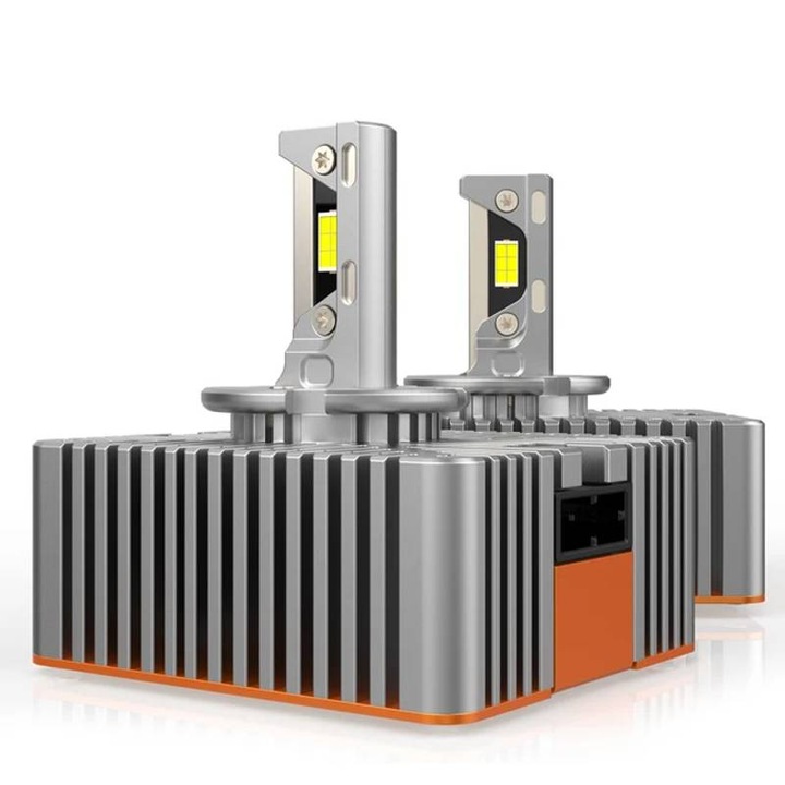 Set 2 Becuri LED D5S ART, 21.000lm, 6500K, plug and play, 120W