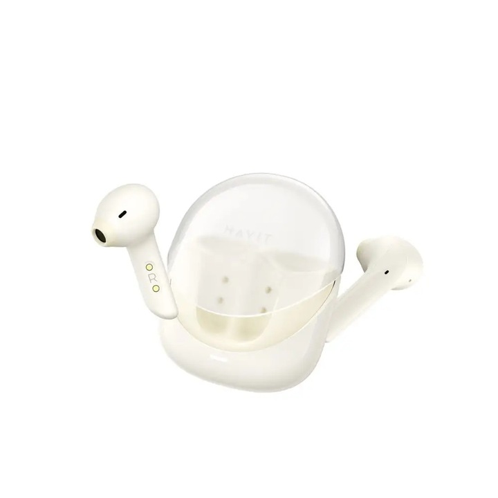 Casti wireless, Havit Modern Buds, 4,5h autonomie, 10m raza, bej