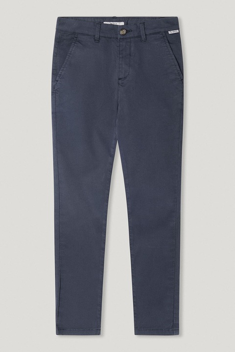 Pepe Jeans London, Szűk fazonú chino nadrág, Szénszürke, 116 CM