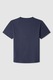 Pepe Jeans London, Tricou cu decolteu la baza gatului si logo, Alb, Bleumarin, 116 CM