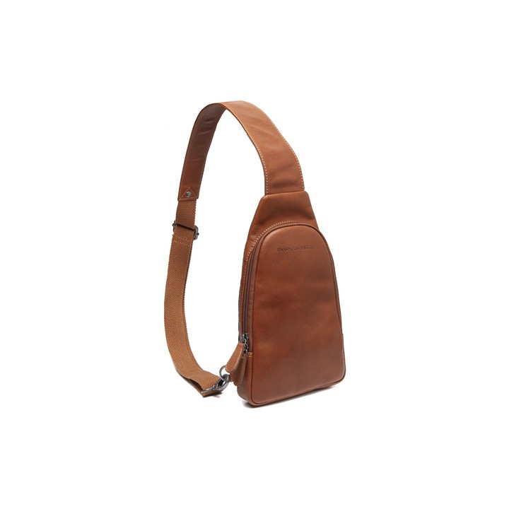 Crossbody táska, valódi bőrből, The Chesterfield Brand, Bowey, Cognac barna