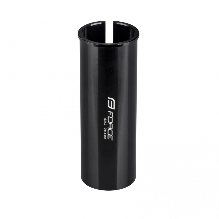 Nyeregcső Adapter Force 34,9-31,6 mm, Al, Fekete