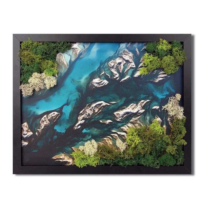Tablou canvas cu licheni - Top view 35x45 cm, MH0014