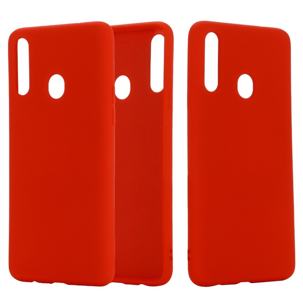 Husa protectie compatibila cu Samsung A20E Liquid Silicone Case Rosu