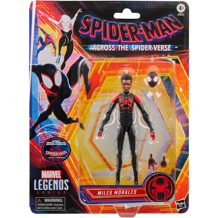Figurina articulata Miles Morales Marvel Legends Spider-Man Across The Spider-Verse 15cm