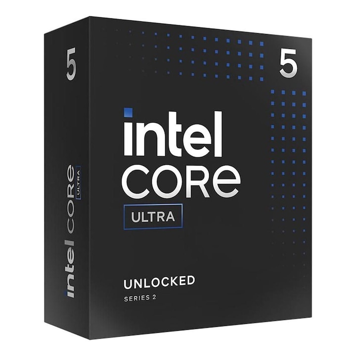 Процесор, Intel Core Ultra 5 225, 10 ядра, 4,9 GHz, 65 W, 192 GB RAM максимум, 300 MHz базова честота