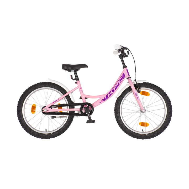 KPC FluoBike Kitty cicás VILÁGÍTÓS 20 rózsaszín fluoreszkáló gyermek kerékpár