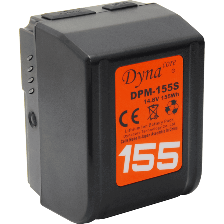 Acumulator Dynacore V-Mount DPM-155S 155Wh 14, 8V, 1x iesire D-tap, 1x iesire USB 5V/2A