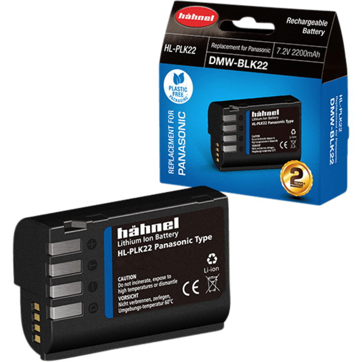 Acumulator Hahnel HL-PLK22, 2200mAh, 7.2V, pentru aparate foto D-SLR