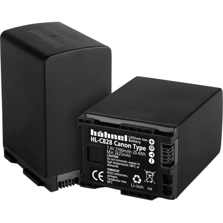 Acumulator Hahnel, HL-C828 / BP-828, 2760 mAh, 7.4V, 20.4Wh, pentru aparate foto D-SLR