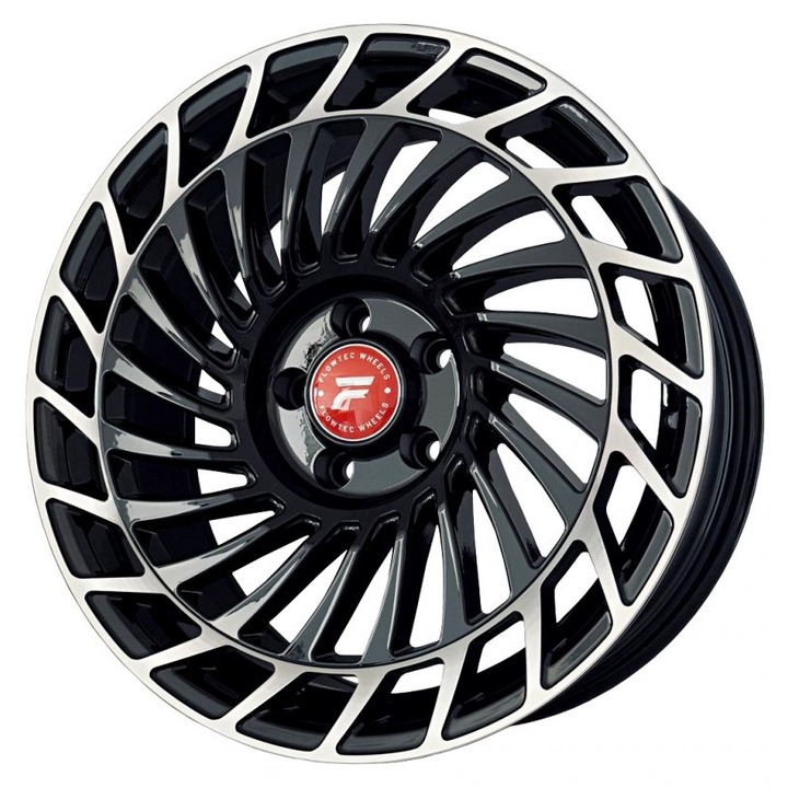 Janta aliaj Flowtec SPINN black polish 8x18 5x112 et30