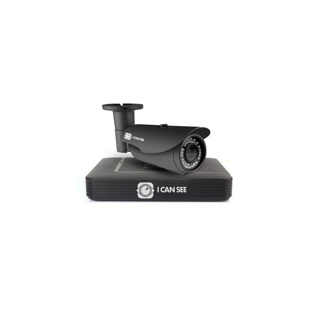 Kit supraveghere ICANSEE ICS-KU100-1LV, cu o camera exterior, DVR 4 canale Full HD, 4 canale audio