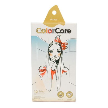 Set Colorat Fetite 12 Creioane Colorate Color Core Marco Set Colorat Fetite 12 Creioane Colorate Color Core Marco