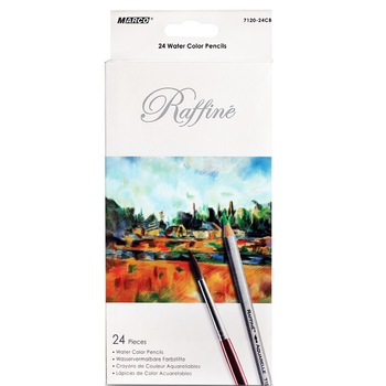 Set 24 Creioane Acuarele cu Pensula Marco Raffine Set 24 Creioane Acuarele cu Pensula Marco Raffine