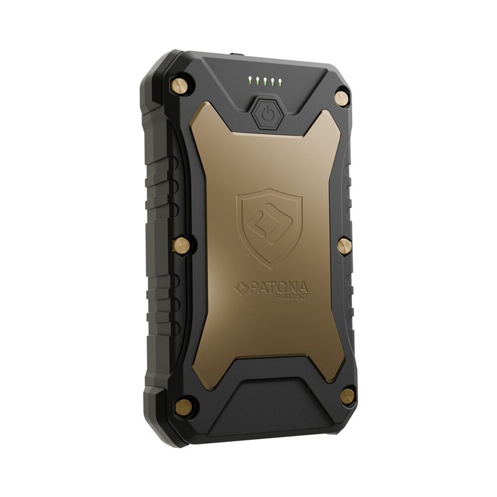 Patona Protect Extreme100 külső akkumulátor, 27000mAh, 15W vezeték nélküli töltés, méretek 17,2x9,5x4,6cm