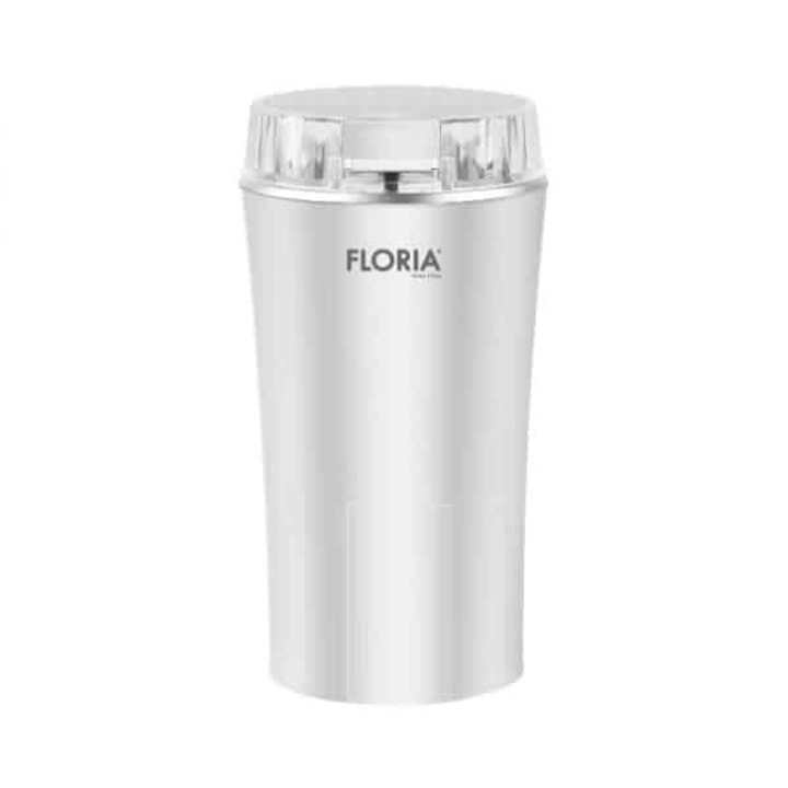 Kávédaráló, teljesítmény 350W, űrtartalom 60g, rozsdamentes acél pengék, fehér FLORIA / ZLN2398