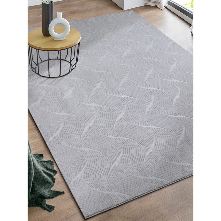 Modern szőnyeg Rio 3D Orla (Grey) 200x280cm Szürke