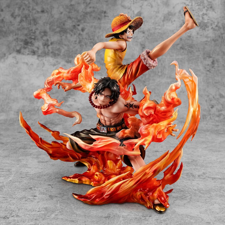 One Piece P.O.P NEO-Maximum PVC Szobor Luffy & Ace Bond between brothers 20th Limitált Ver. 25 cm