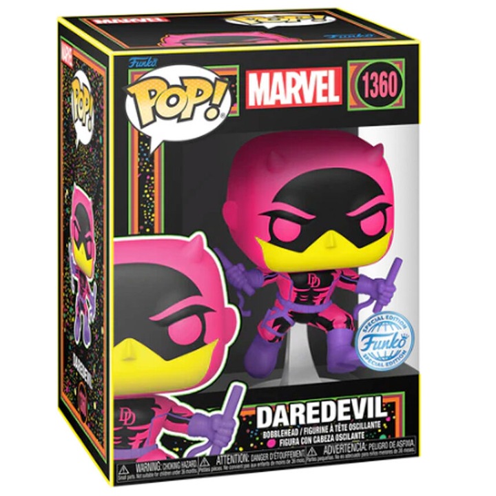 Figurina POP exclusiva Marvel Daredevil