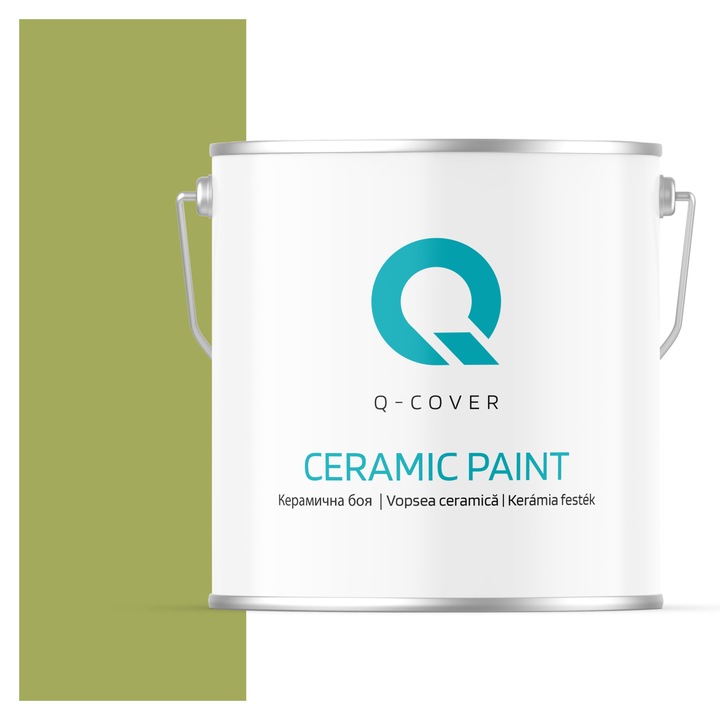 Боя за керамика, Тъмно охра зелена H2437, Мат, 5L