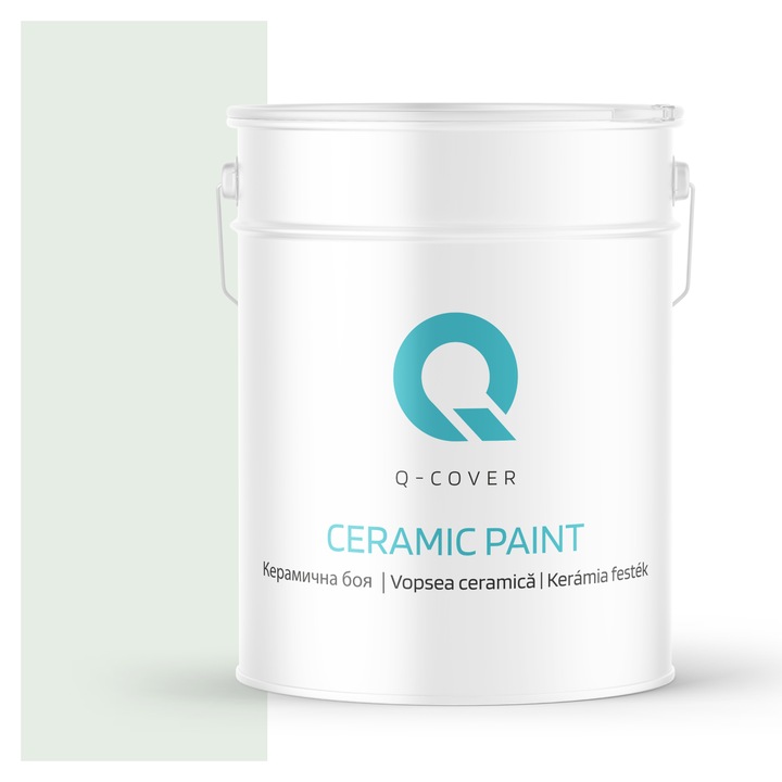 Боя за керамика, Бяла със зелен нюанс H1881, Мат, 10L