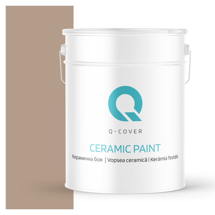 Vopsea ceramica, Q-Cover, Aramiu H4934, pentru interior, pe baza de apa, galeti de fier, usor de aplicat, rezistent la frecare, elimina reflexiile luminii, sigura pentru persoanele alergice, fara miros, tixotropa, Mat, 10L