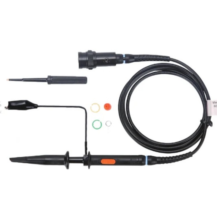 Sonda pentru osciloscop, pasiva, pentru Evaluare de Performanta, 300MHz, 10:1, 1:1, 1, 3m, Negru