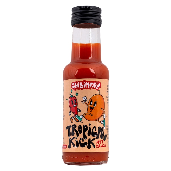 Sos iute, Tropical Kick - Jalapeno,20% papaya, 30% mango, 100 ml