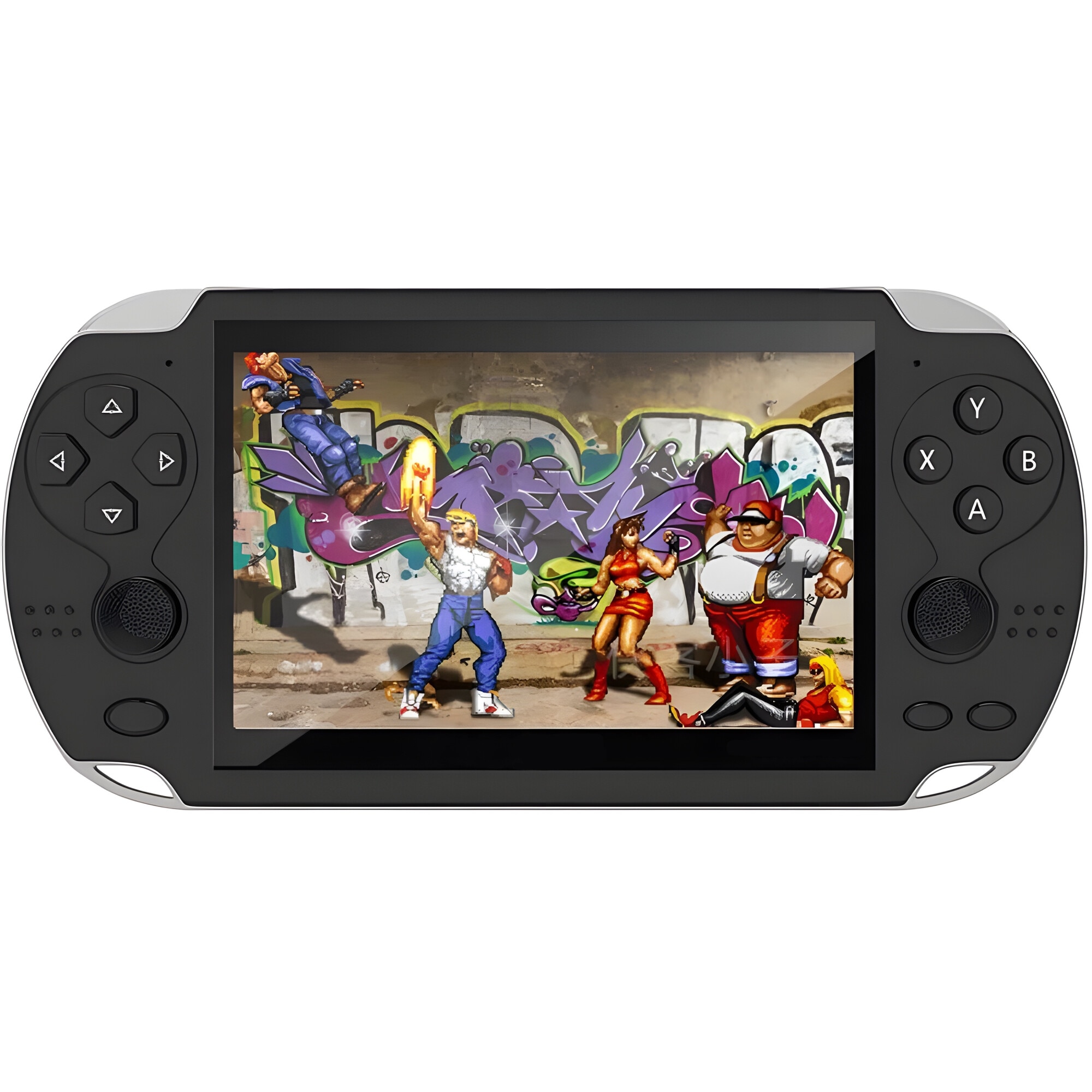 Consola Portabila RETOO PlayTech X Mini, 5.1", 7GB, 1000+ Jocuri Retro, TV Out, Cititor Card SD, Casti Incluse, Baterie Durabila, Functii Multimedia, Design Compact, Ideala Pentru Nostalgici si Pasionatii De Jocuri Clasice, Control Usor si Interfata