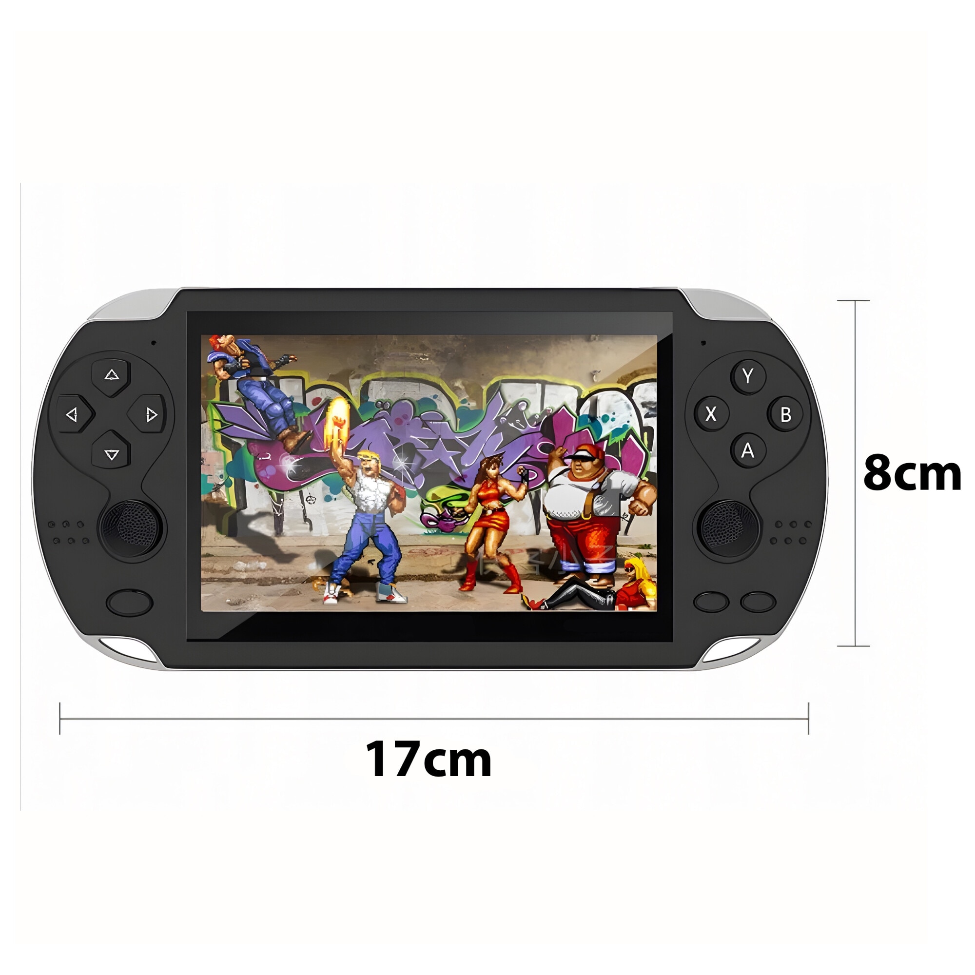 Consola Portabila RETOO PlayTech X Mini, 5.1", 7GB, 1000+ Jocuri Retro, TV Out, Cititor Card SD, Casti Incluse, Baterie Durabila, Functii Multimedia, Design Compact, Ideala Pentru Nostalgici si Pasionatii De Jocuri Clasice, Control Usor si Interfata