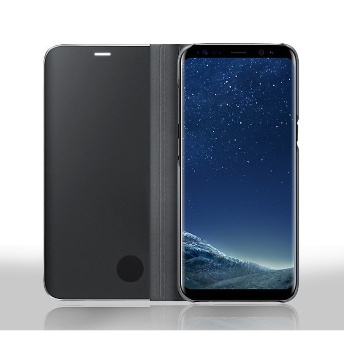 Husa Tip Carte, Compatibila cu Huawei Mate 10 Lite, Flip Cover Oglinda, Violet