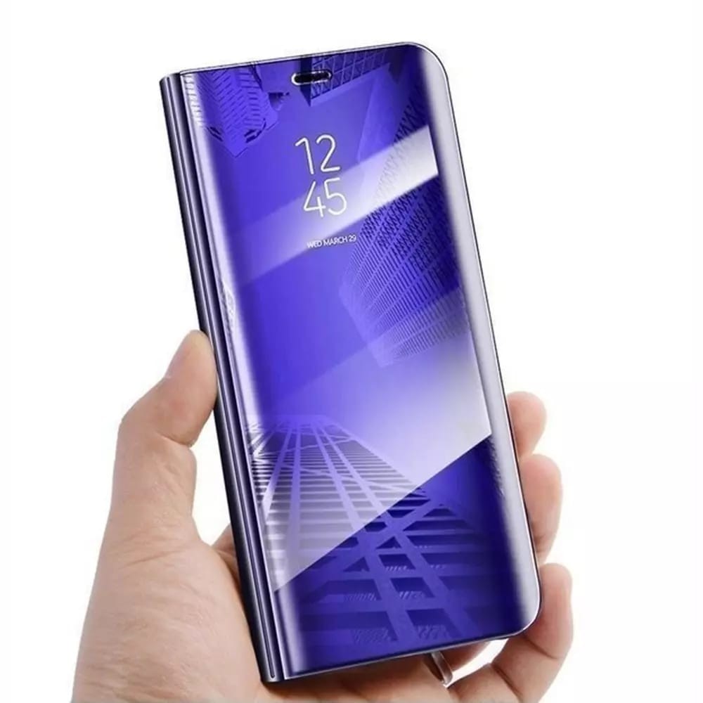 Husa Tip Carte, Compatibila cu Huawei Mate 10 Lite, Flip Cover Oglinda, Violet