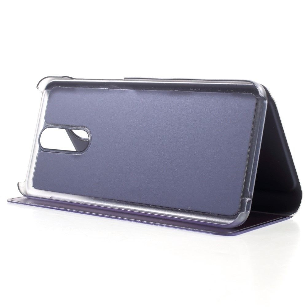 Husa Tip Carte, Compatibila cu Huawei Mate 10 Lite, Flip Cover Oglinda, Violet