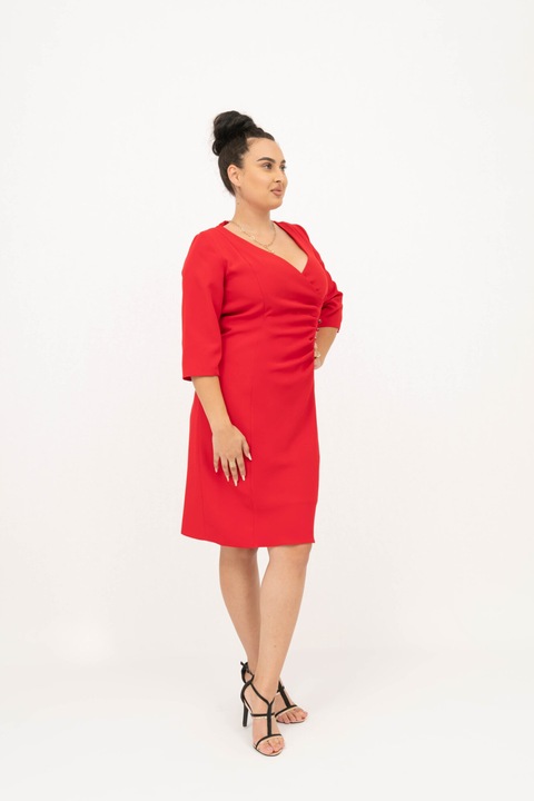 Rochie rosie, eleganta, pentru femei