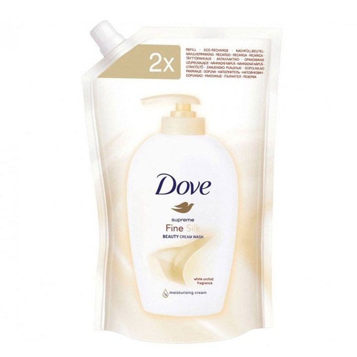 Опаковка от 3 X течен сапун Dove Reserve Fine Silk 500 мл
