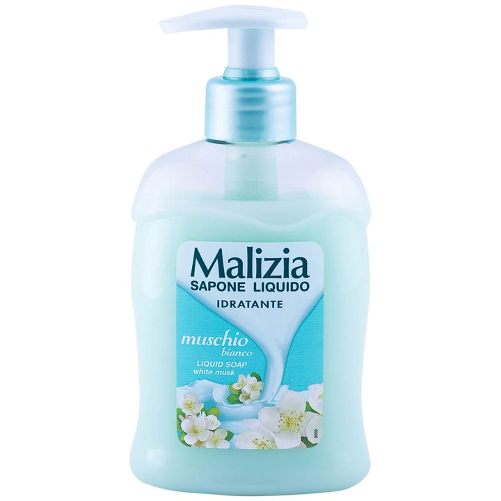 Опаковка от 3 X течен сапун Malizia White Musk 300 мл