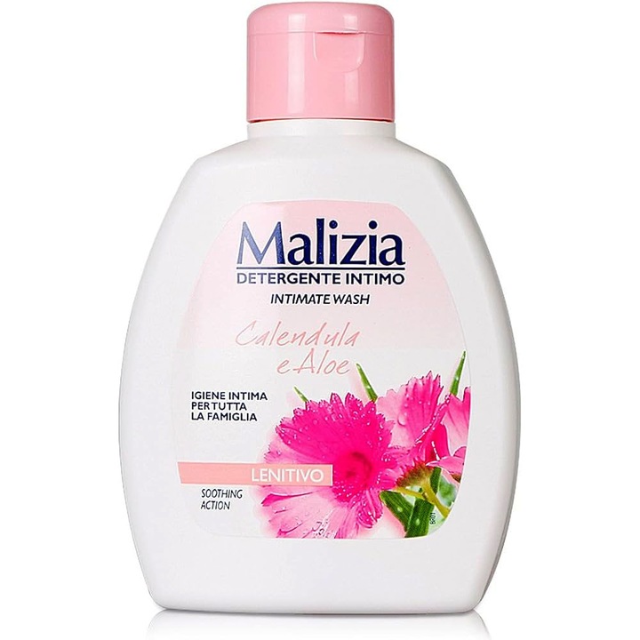 Опаковка от 3 X Malizia Алое Невен Течен сапун за интимна грижа 200 ml