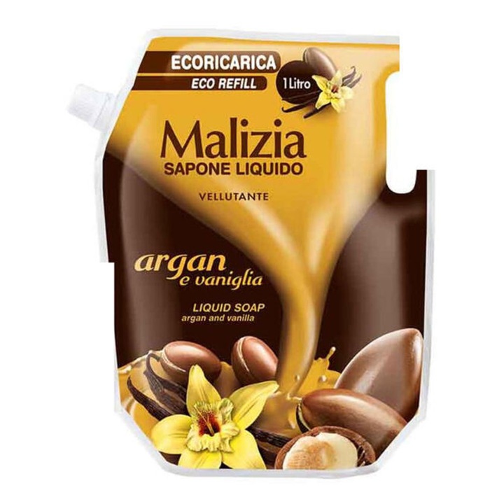 Опаковка от 2 X течен сапун Malizia Argan Reserve 1л