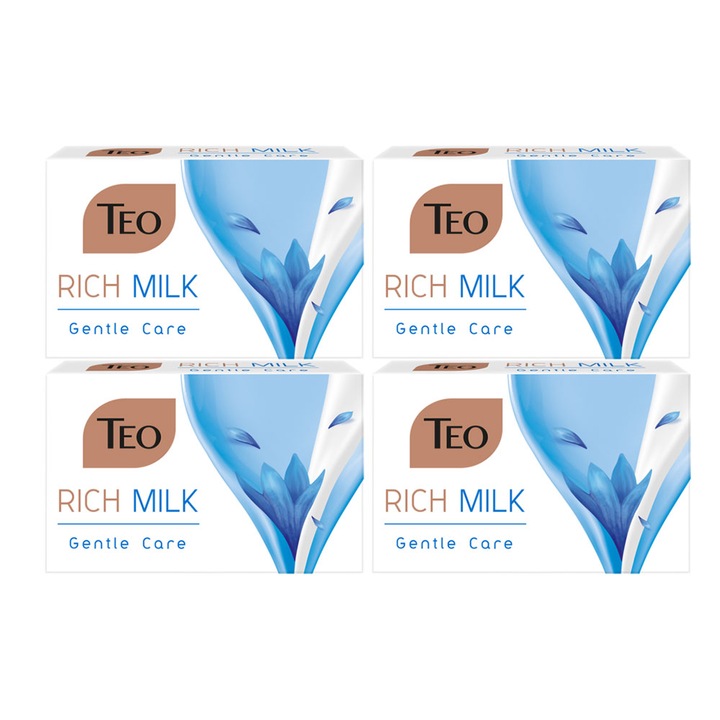 Опаковка от 2 X Teo Rich Milk Gentle Care Soap 4x90g
