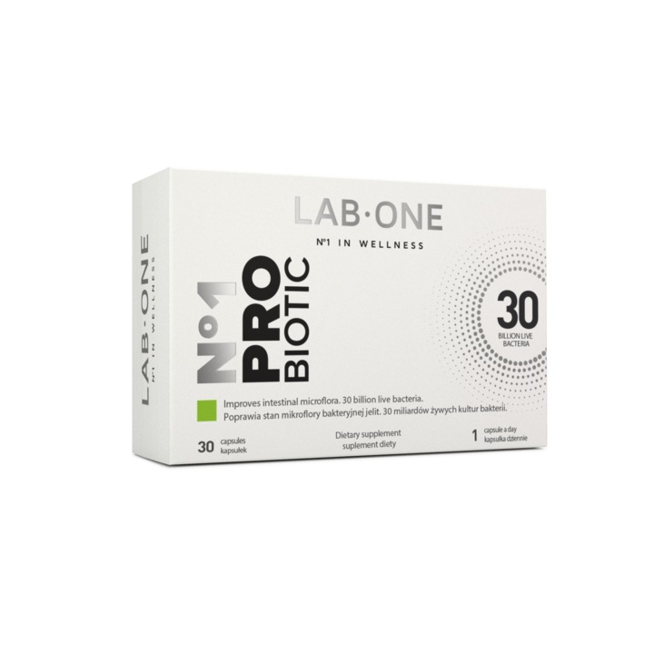 Supliment alimentar PLT N1 ProBiotic, 30 miliarde culturi bacteriene, 10 tulpini