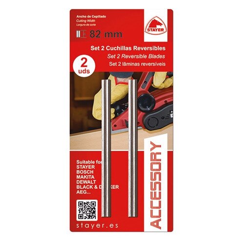 Kit lame HM 82x5.5x1.1 mm marca Stayer pentru masina de rindeluit