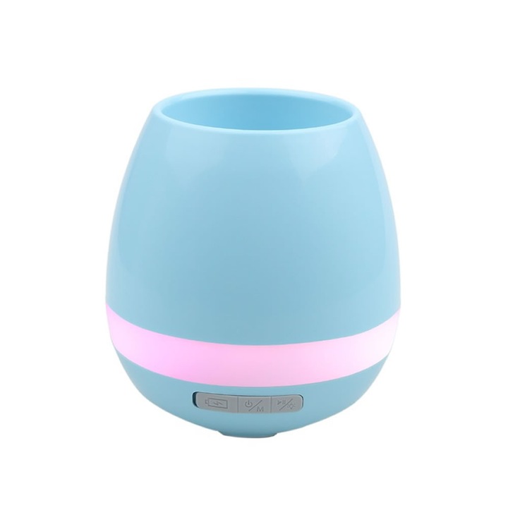 Boxa FOXMAG24 cu Dimensiuni Reduse, Acumulator Reincarcabil, Conectivitate Bluetooth, HandsFree, MP3, Slot SD Card, Radio FM, Port USB, AUX In, Lumini Ambientale LED, Design Modern