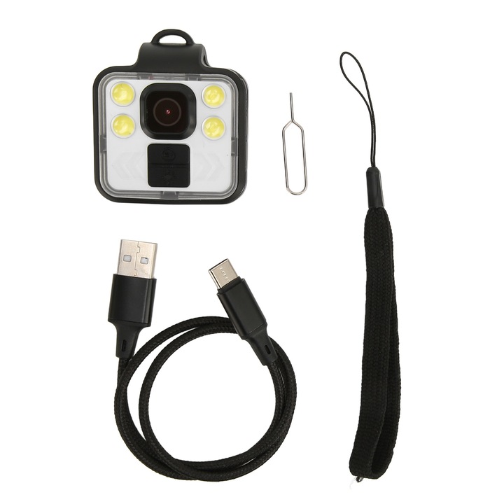Camera subacvatica Jormftte 4K, 30m waterproof, control wireless 2.4G, 20MP, neagra