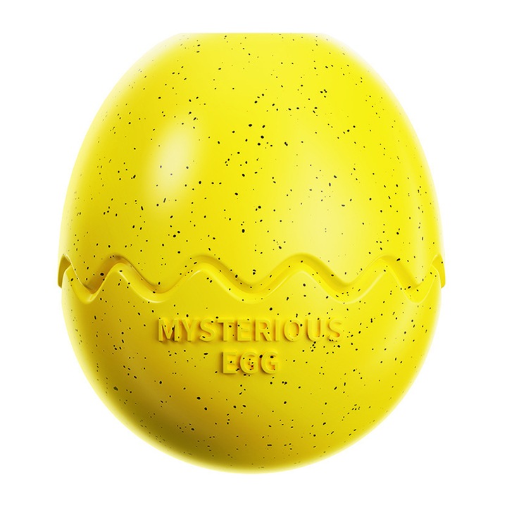 Jucarie pentru caini Enforose, pentru hranire lenta, galben, 11.8x10.3x10.3cm