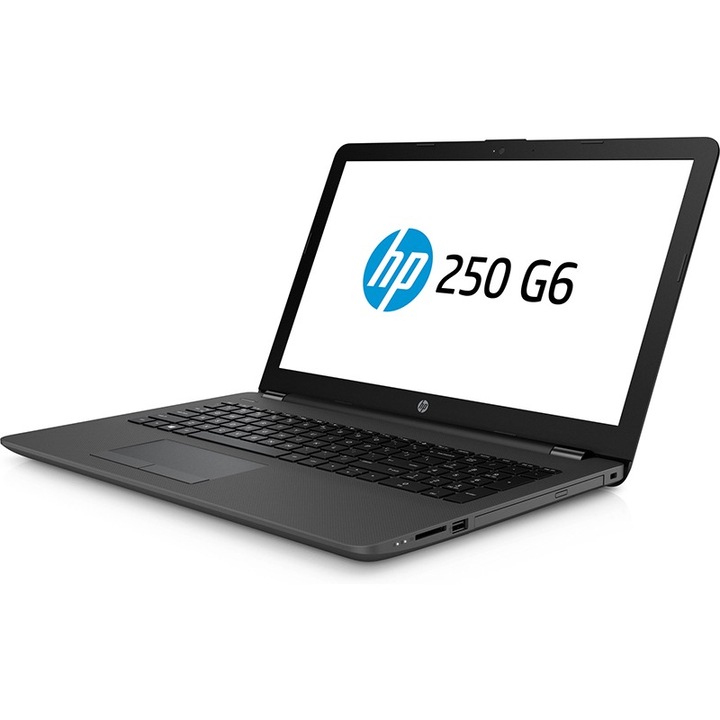 Лаптоп HP 250 G6 с процесор Intel® Celeron N3350 up to 2.40 GHz, 4GB, 500GB, DVD-RW, Intel HD Graphics, Free DOS, Dark Ash Silver